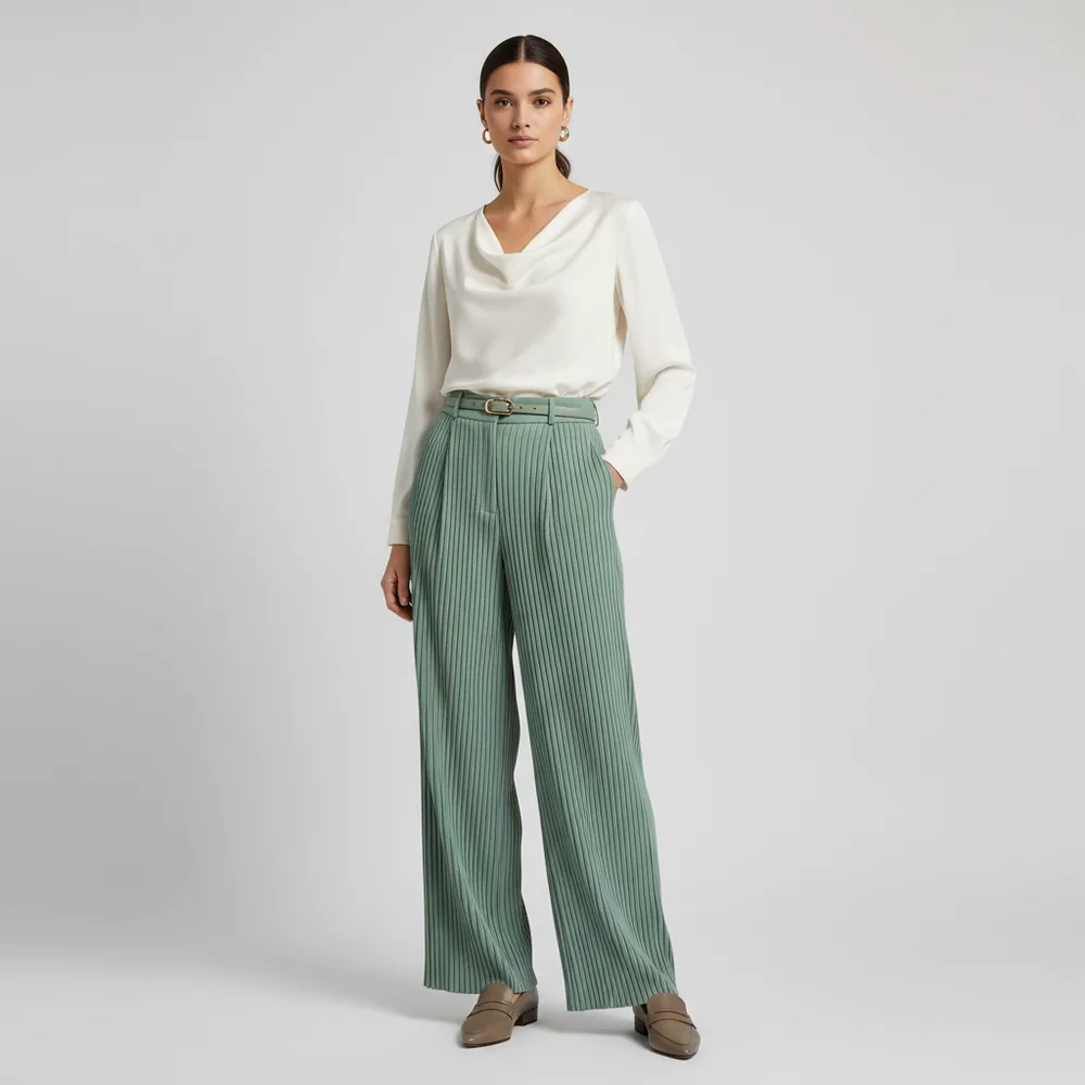 Pleat trouser