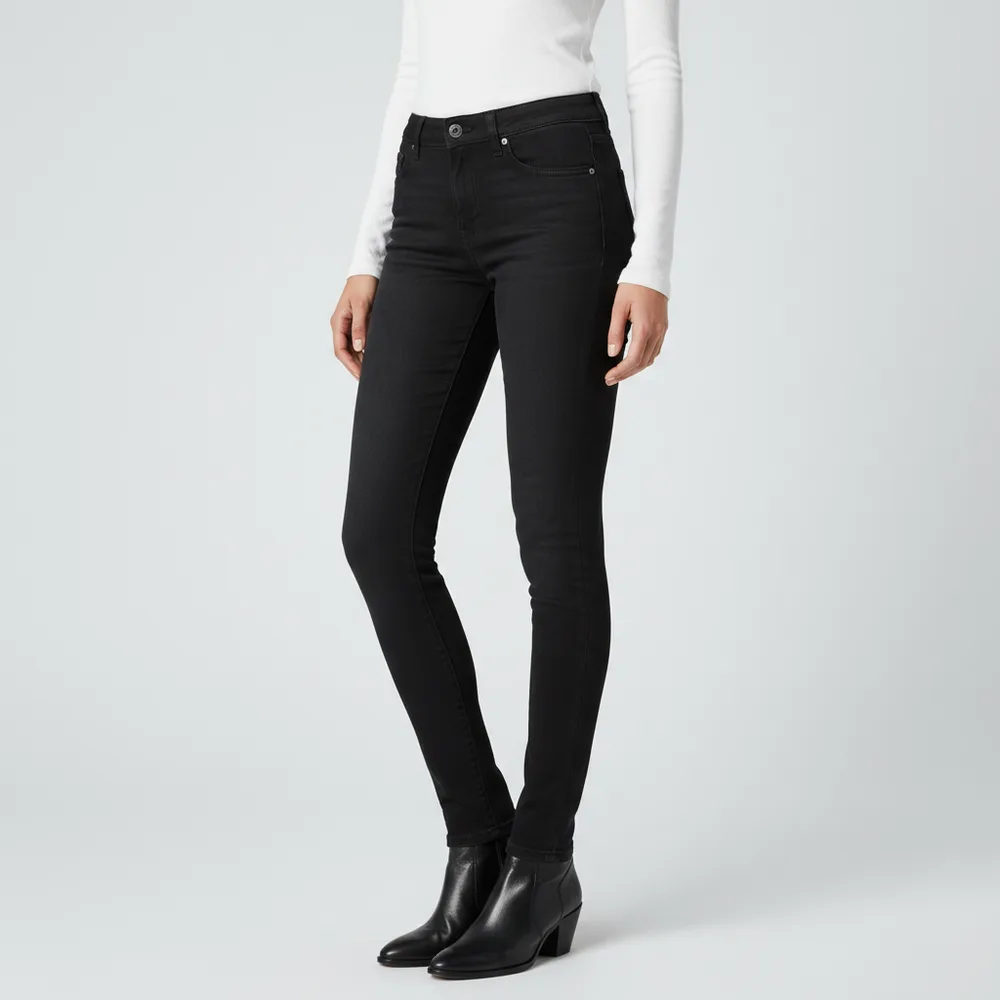 Skinny black denim