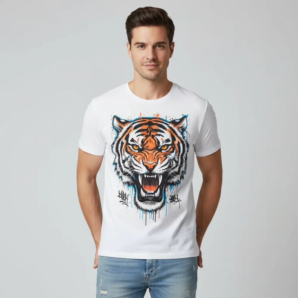 Street art tiger