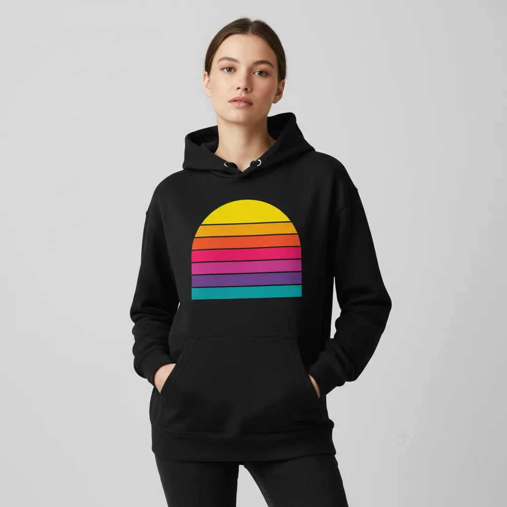 Retro sunrise stripes