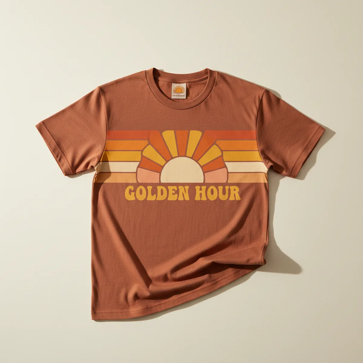 Retro sunrise stripes